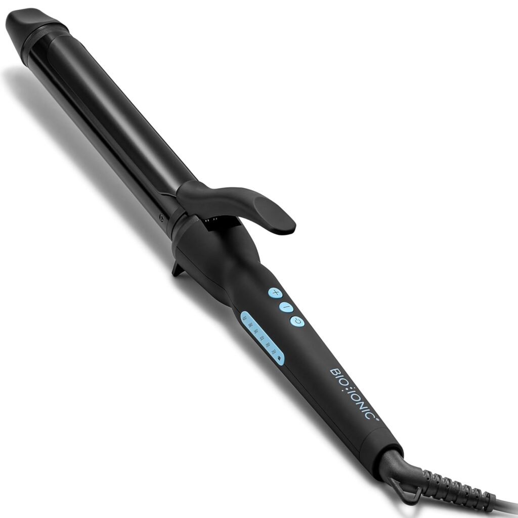Bio Ionic NanoIonic MX Curling Iron: Versatile Long Barrel Styling for All Curl Types