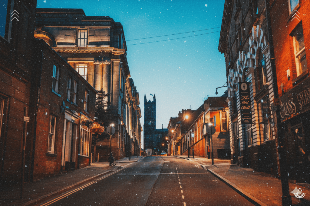 starry skies over oldham at night