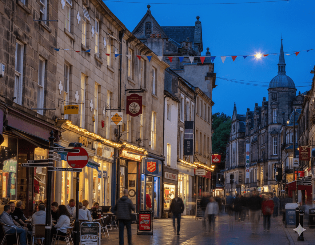 lancaster centre at night