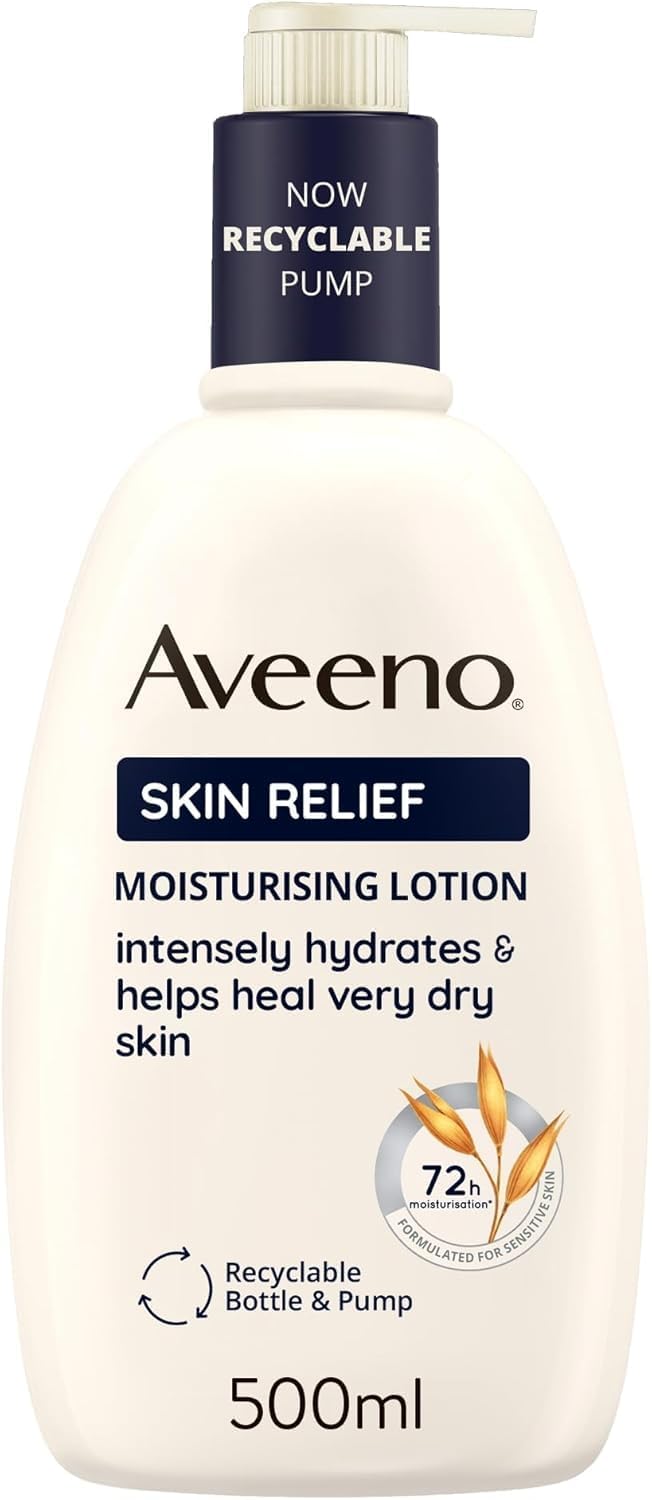 Aveeno 72-Hour Moisture Relief Lotion with Triple Oat Complex & Shea Butter for Sensitive Skin